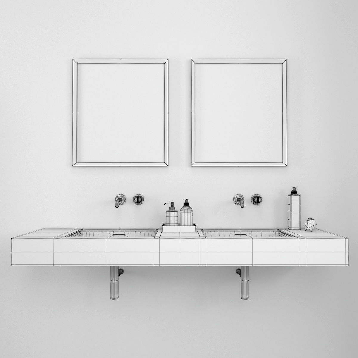 Bathroom furniture collection 3 Bathroom 9 3D model_47