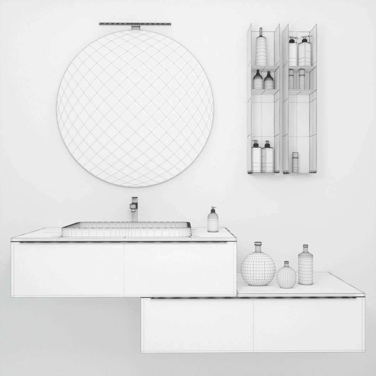 Bathroom furniture collection 3 Bathroom 9 3D model_27