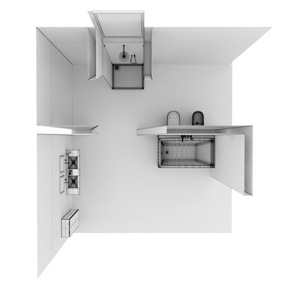Bathroom furniture collection 3 Bathroom 9 3D model_51