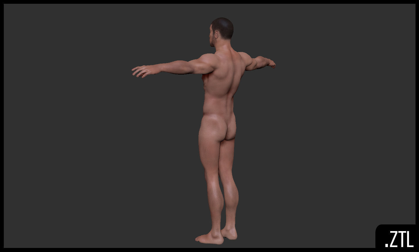 Kevin Realistic Anatomy Character Low-poly 3D model_11
