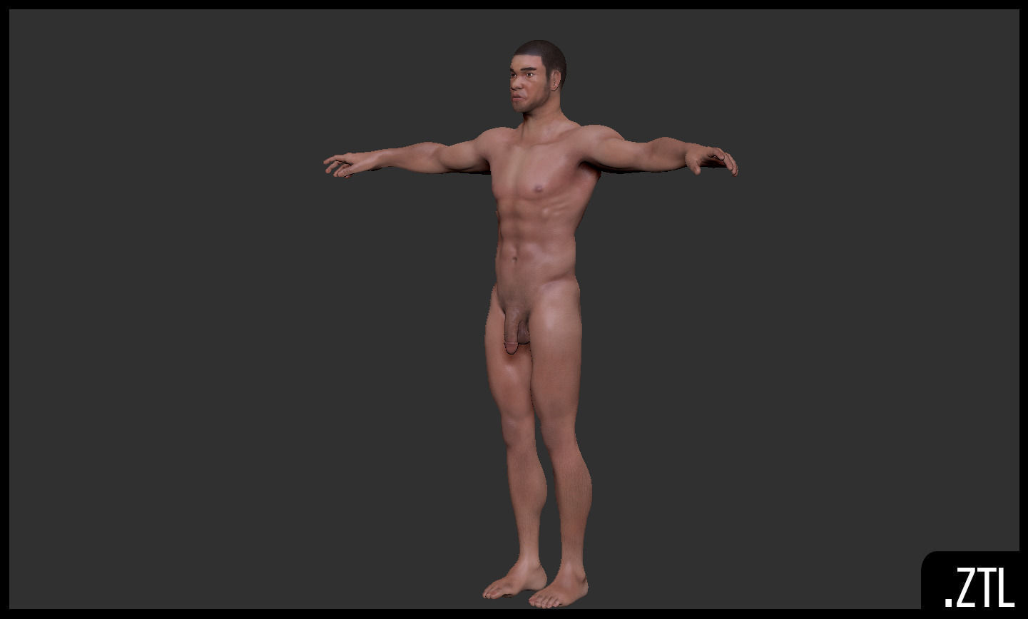 Kevin Realistic Anatomy Character Low-poly 3D model_10