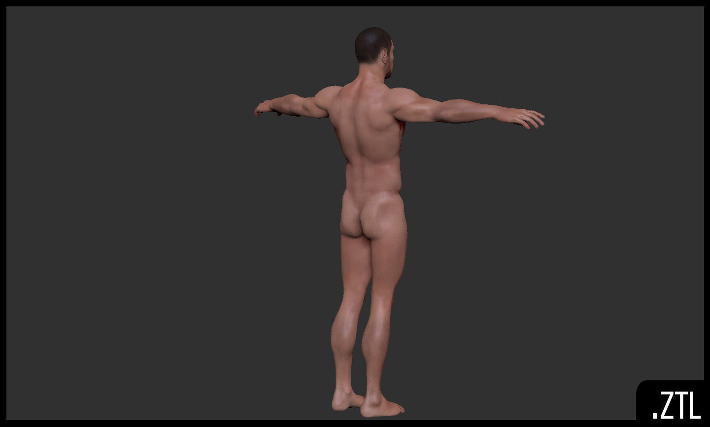 Kevin Realistic Anatomy Character Low-poly 3D model_12