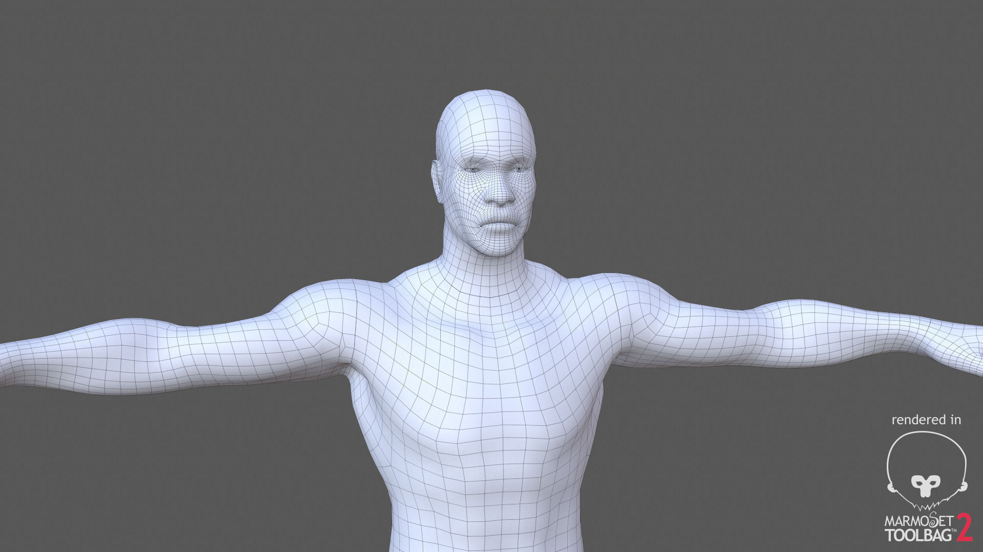 Kevin Realistic Anatomy Character Low-poly 3D model_7