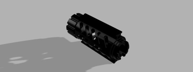 150mm Stubby Handguard for Nerf Retaliator 3D print model
