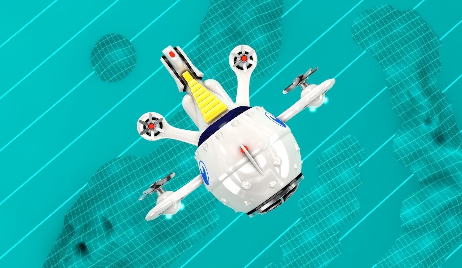 Globe Ship Submarine 3D model_2