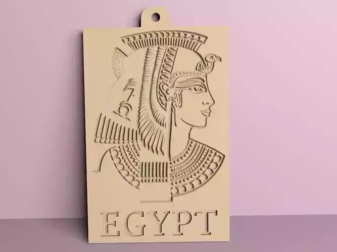 cleopatra medallion 3D print model