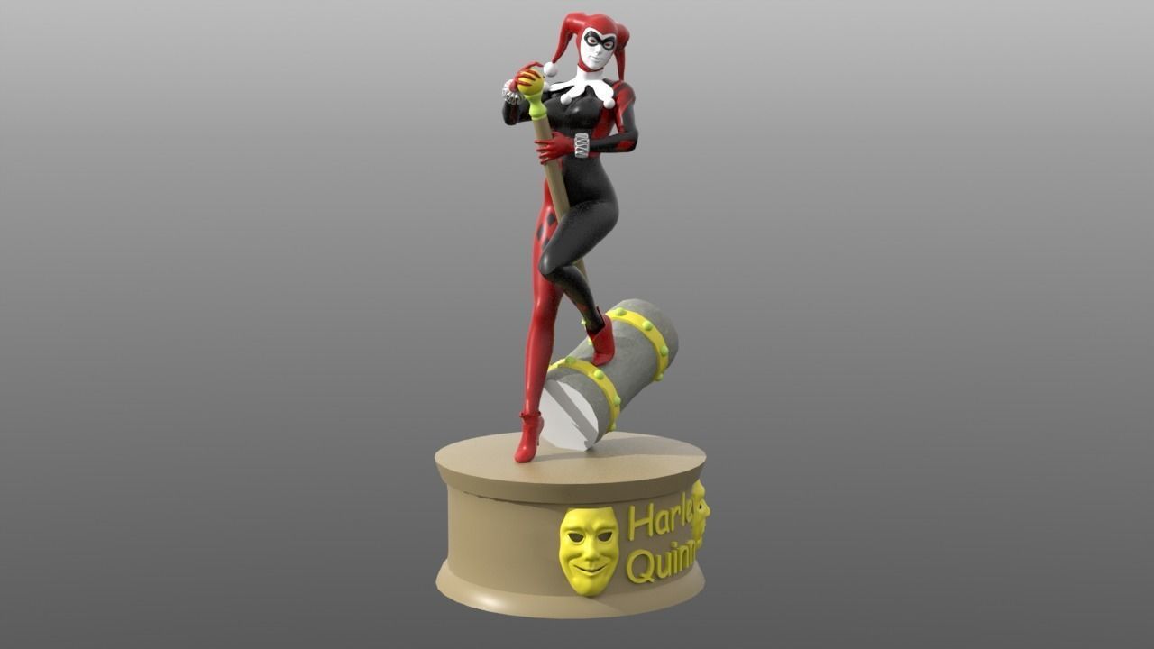 Harley Quinn 3D print model_3