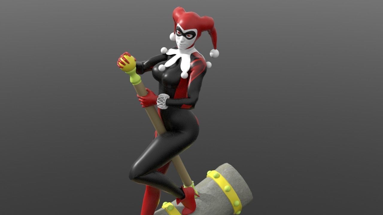 Harley Quinn 3D print model_6