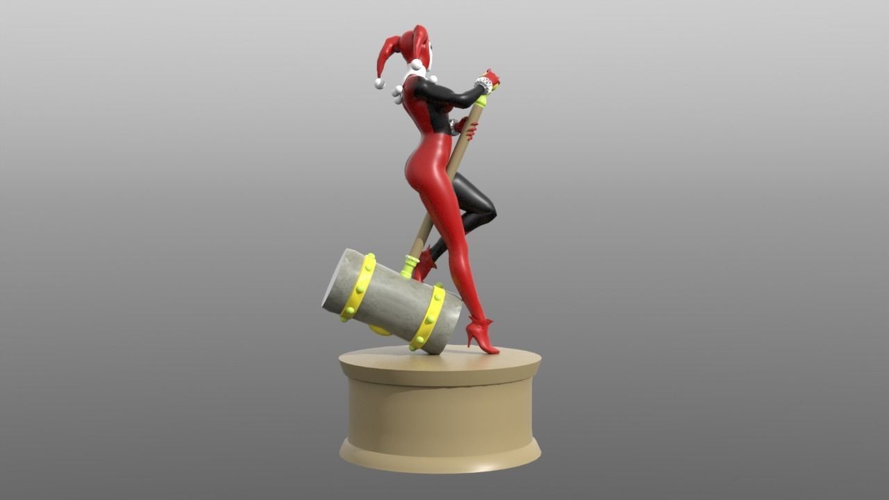 Harley Quinn 3D print model_2