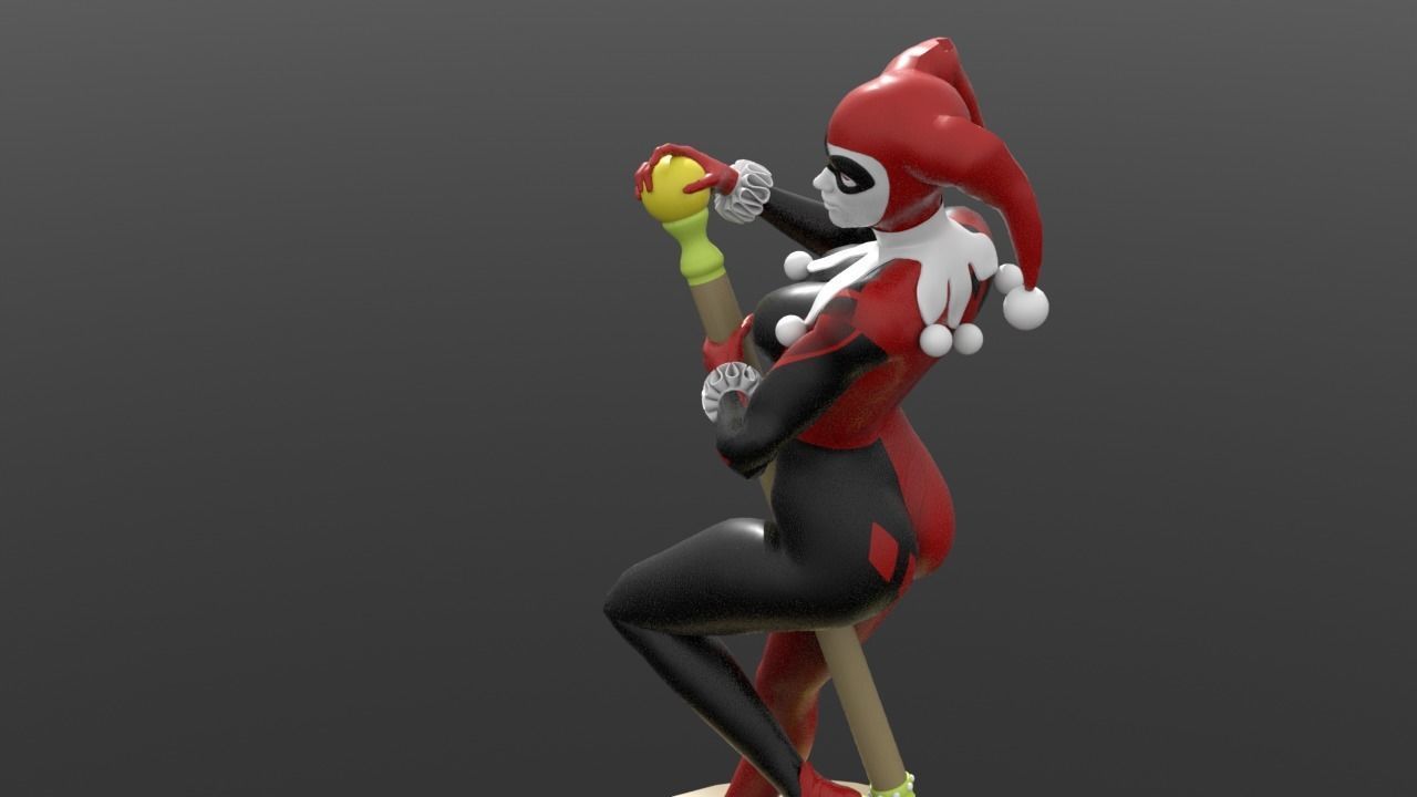 Harley Quinn 3D print model_4