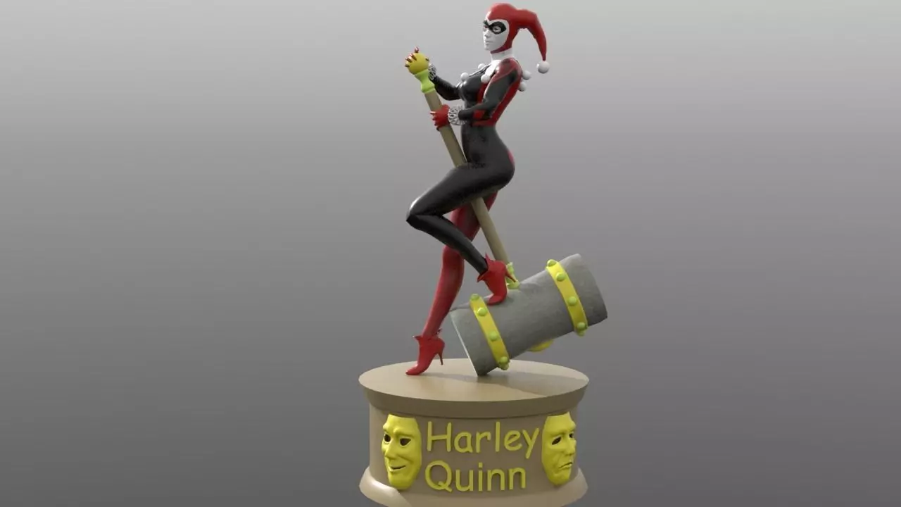Harley Quinn 3D print model_0