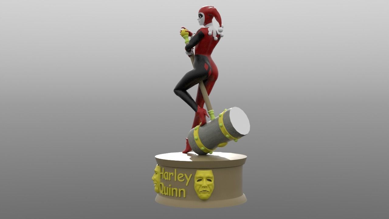 Harley Quinn 3D print model_1