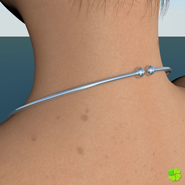 Glaucus atlanticus necklace low poly Low-poly 3D model_8