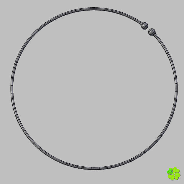 Glaucus atlanticus necklace low poly Low-poly 3D model_41