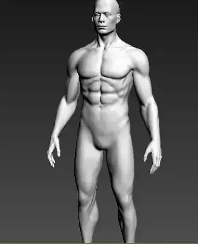male character  3D print model