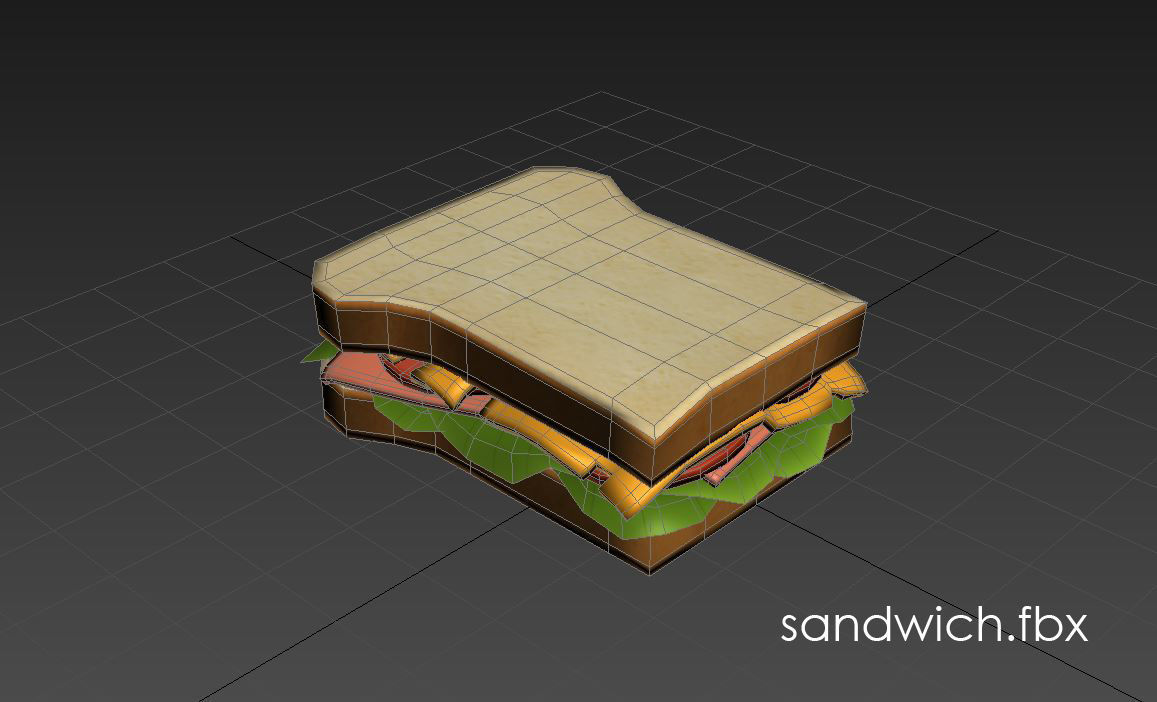 Sandwich 3D model_10