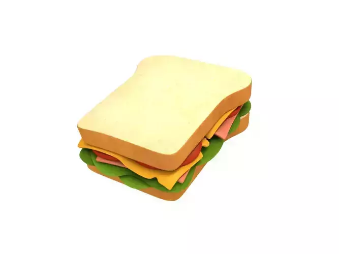 Sandwich 3D model