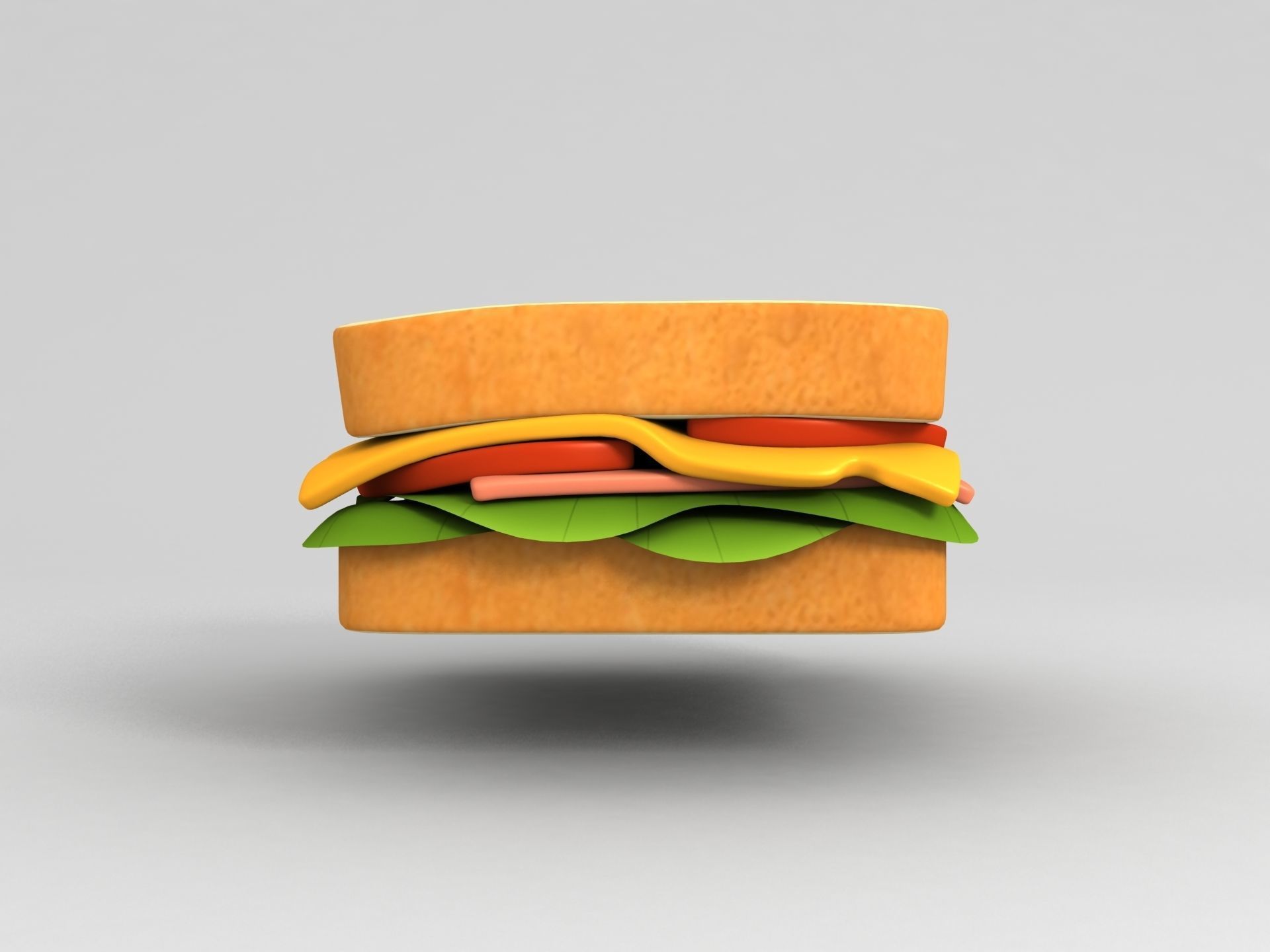 Sandwich 3D model_5