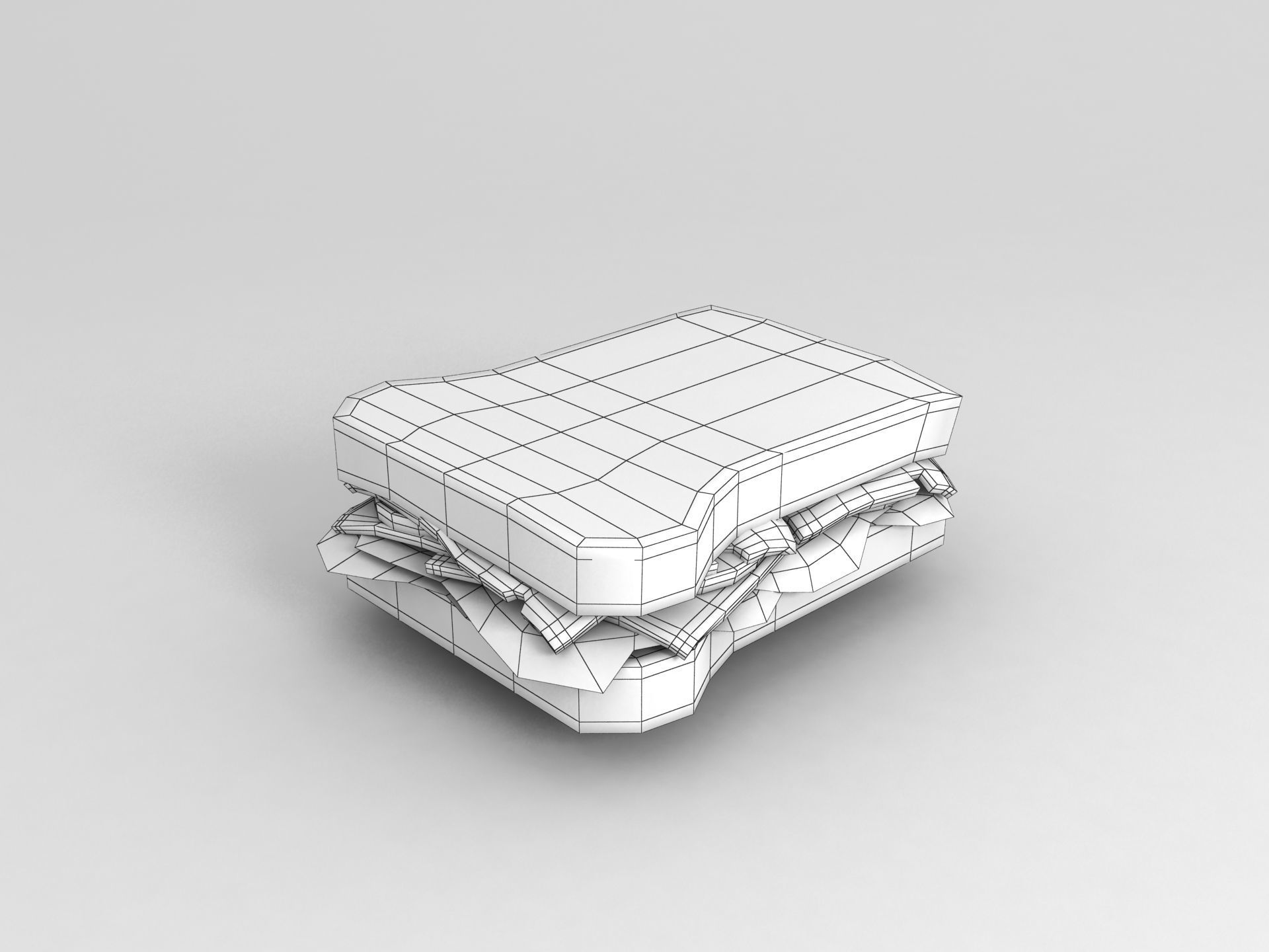Sandwich 3D model_8