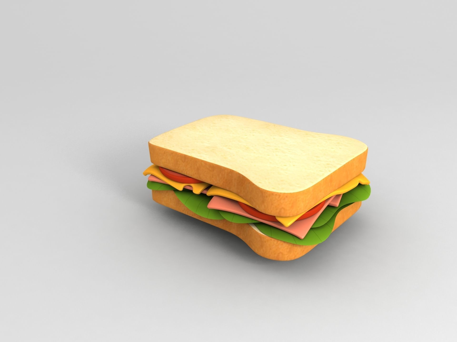 Sandwich 3D model_2