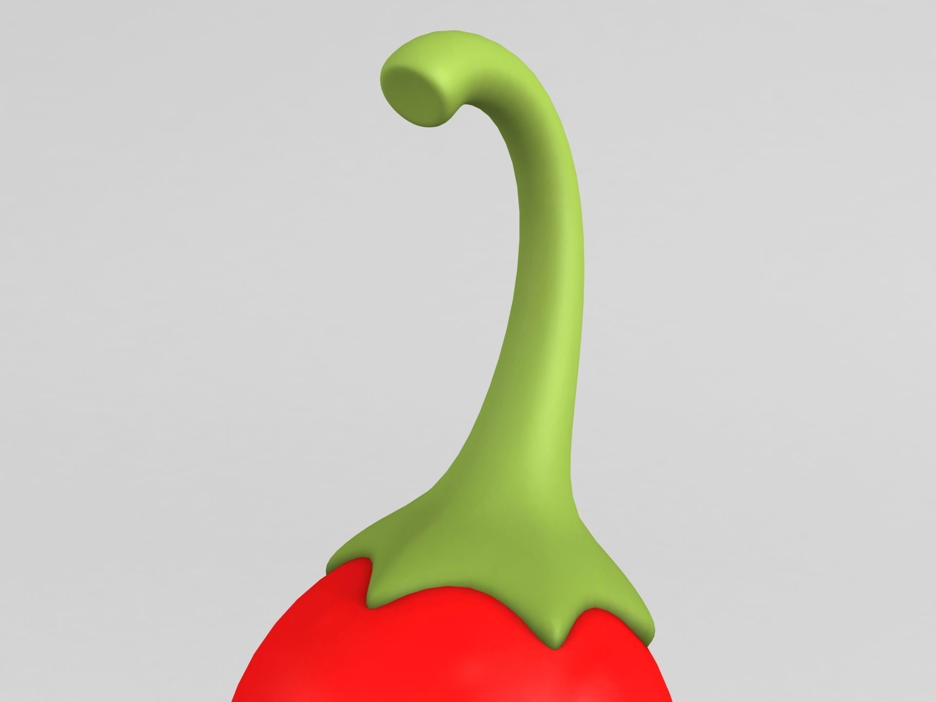 Chili Pepper Low-poly 3D model_6