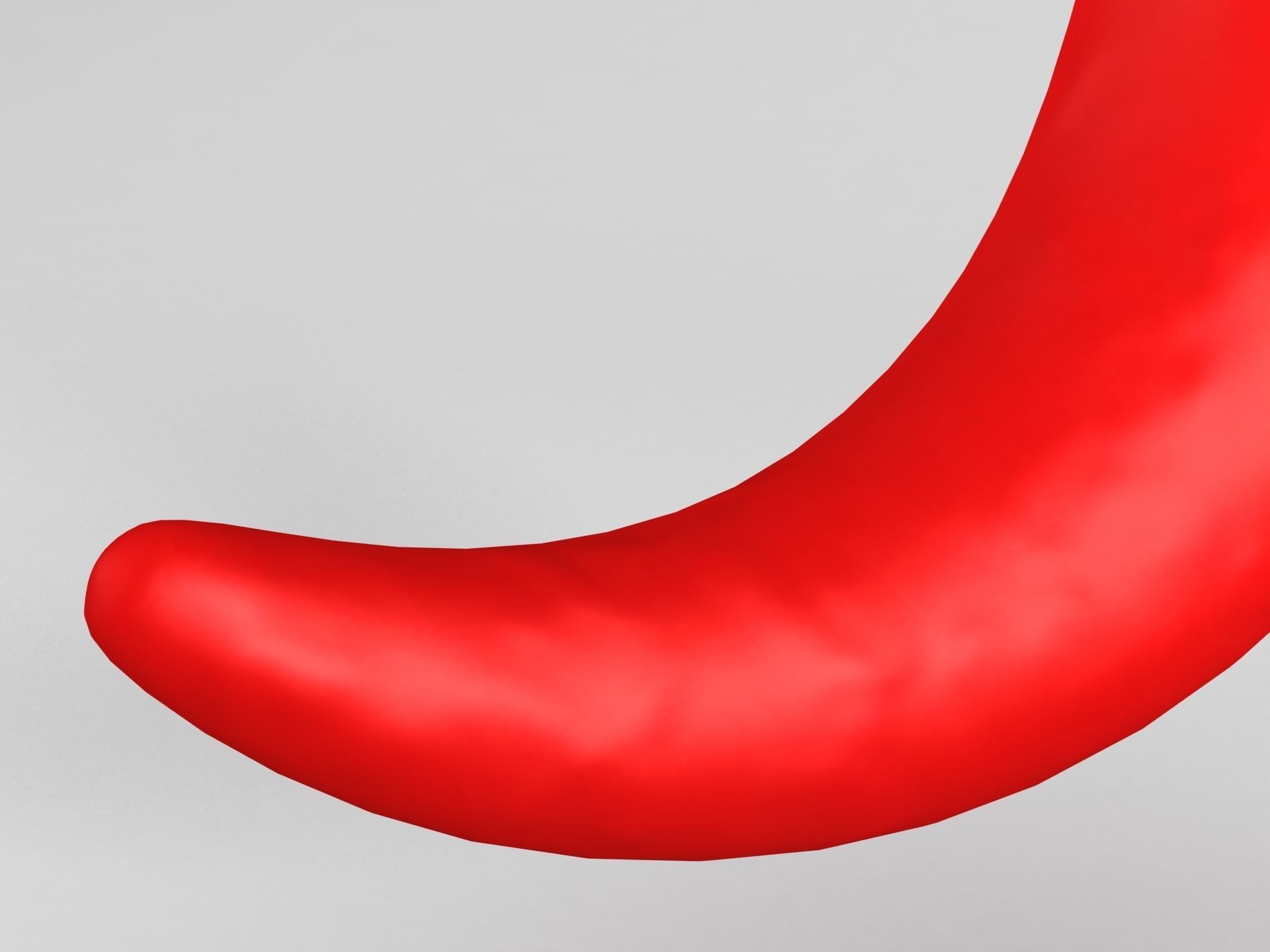 Chili Pepper Low-poly 3D model_4