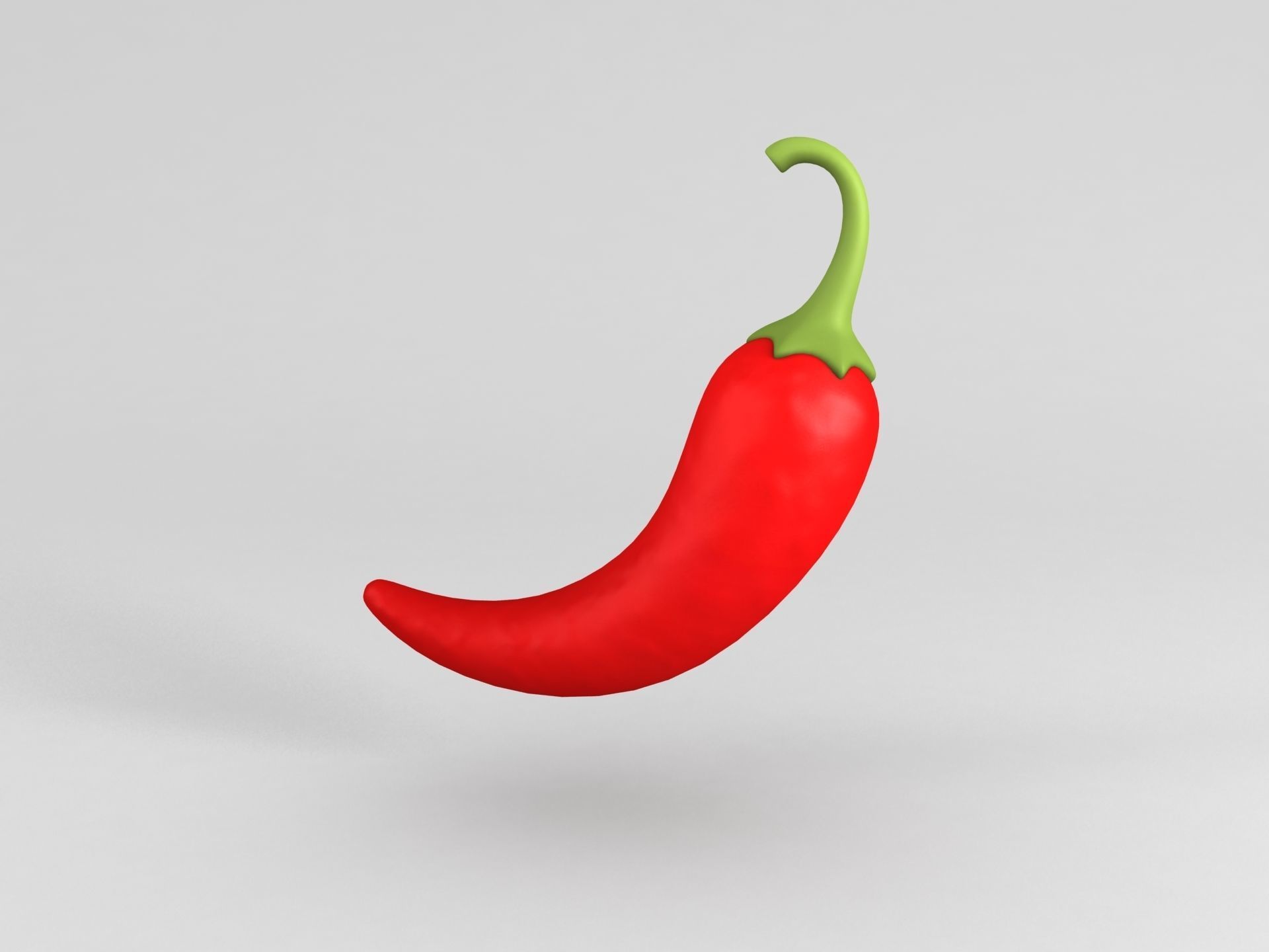 Chili Pepper Low-poly 3D model_1