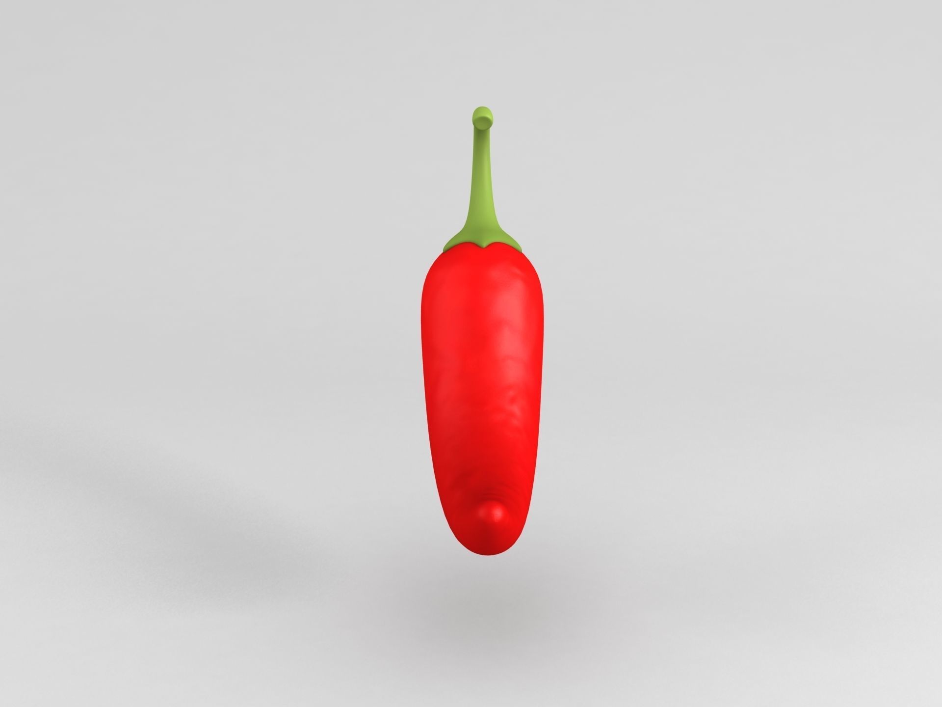 Chili Pepper Low-poly 3D model_3