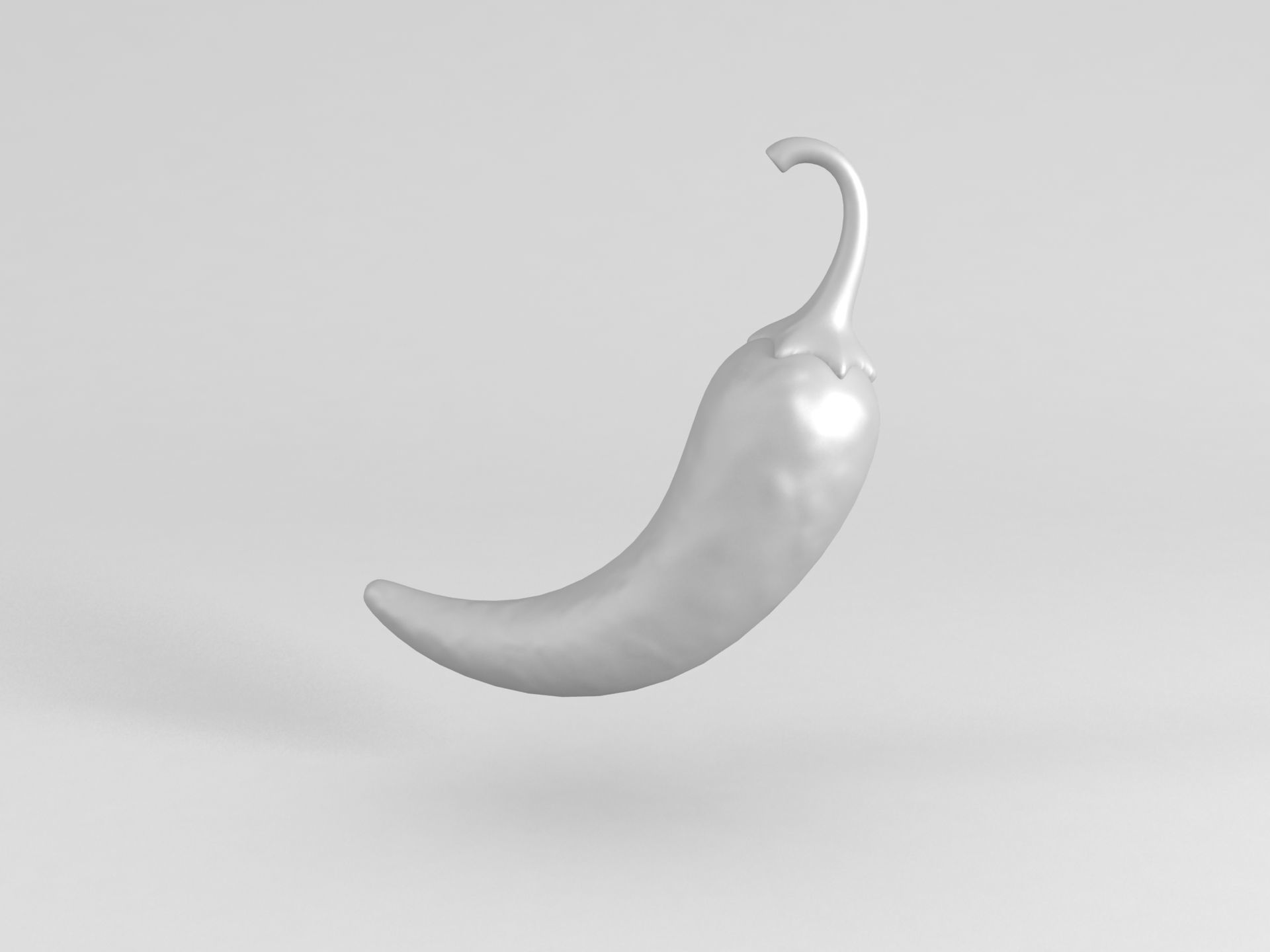Chili Pepper Low-poly 3D model_8