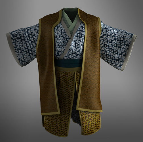 Samurai kimono 3D model