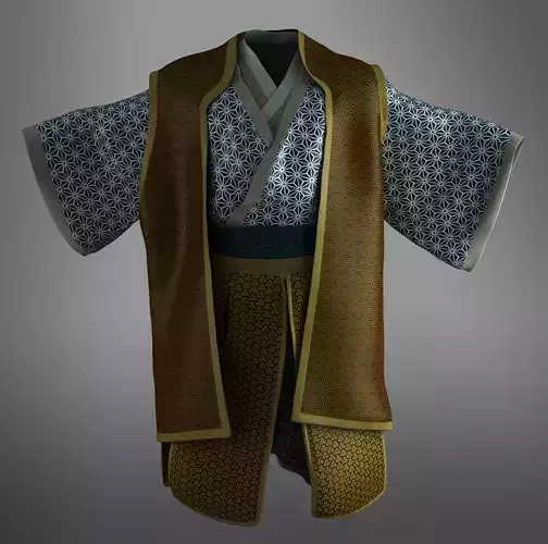 Samurai kimono 3D model