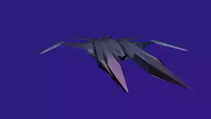 starfighter AFX-6502 Free low-poly 3D model