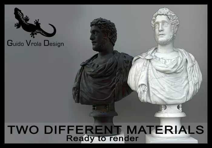 Bust of Commodus Emperor 3D model_0