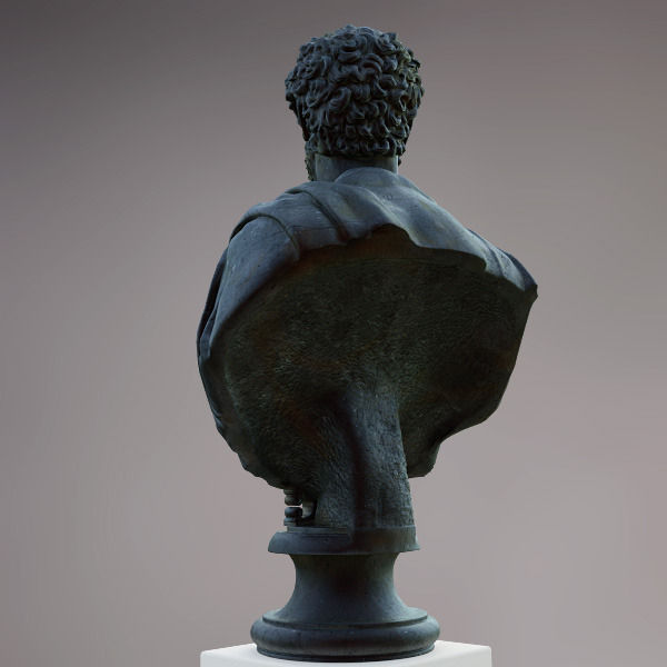 Bust of Commodus Emperor 3D model_10
