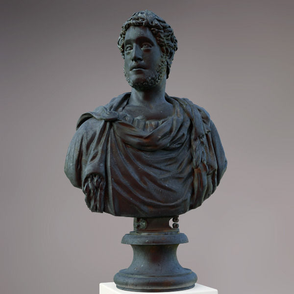 Bust of Commodus Emperor 3D model_8