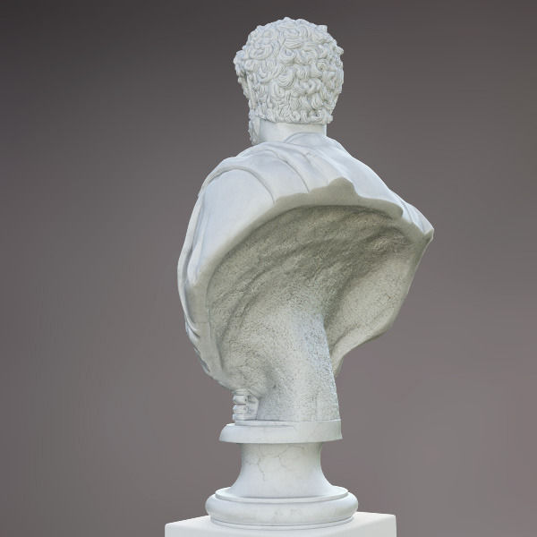 Bust of Commodus Emperor 3D model_3