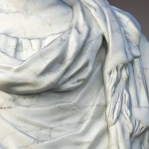 Bust of Commodus Emperor 3D model_7