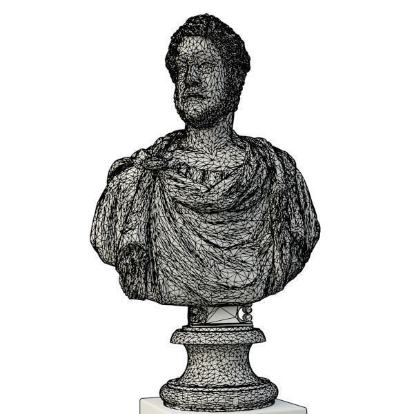 Bust of Commodus Emperor 3D model_12