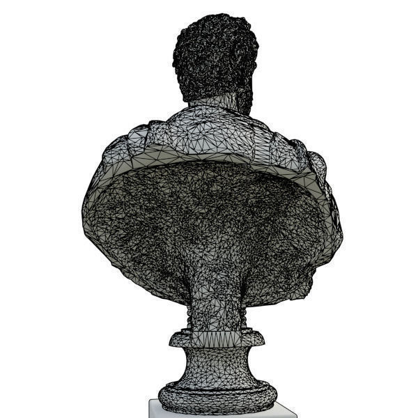 Bust of Commodus Emperor 3D model_13