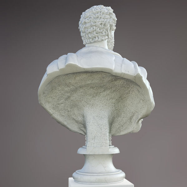 Bust of Commodus Emperor 3D model_4