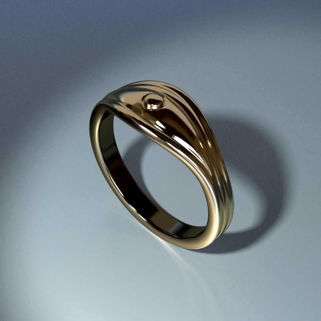 Eye of Ra - Printable Ring 3D print model_6