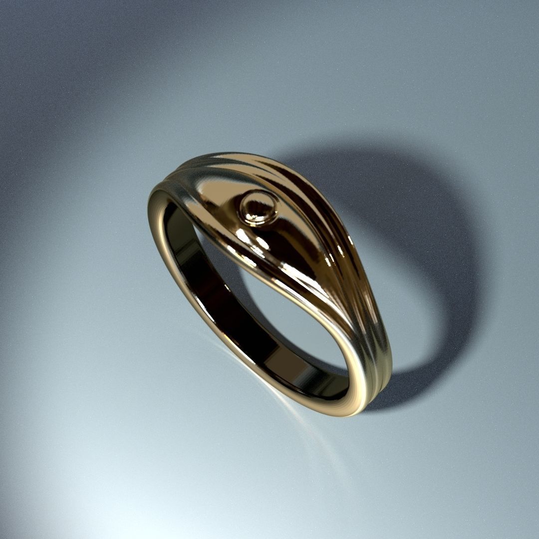 Eye of Ra - Printable Ring 3D print model_7