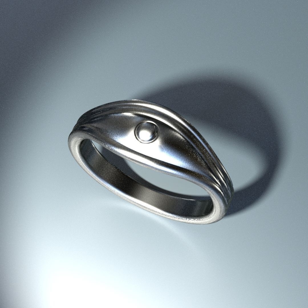 Eye of Ra - Printable Ring 3D print model_1