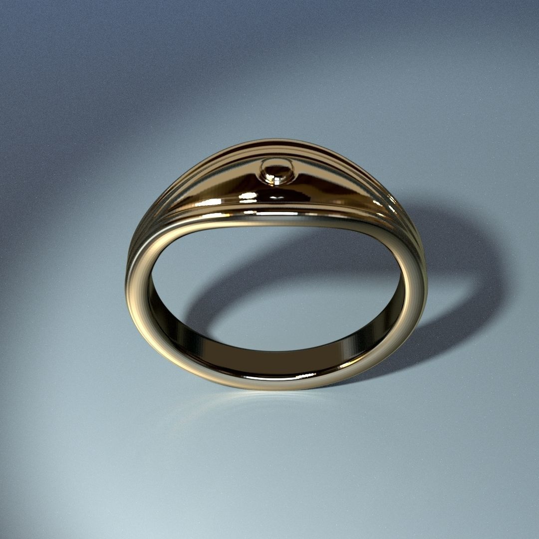 Eye of Ra - Printable Ring 3D print model_5