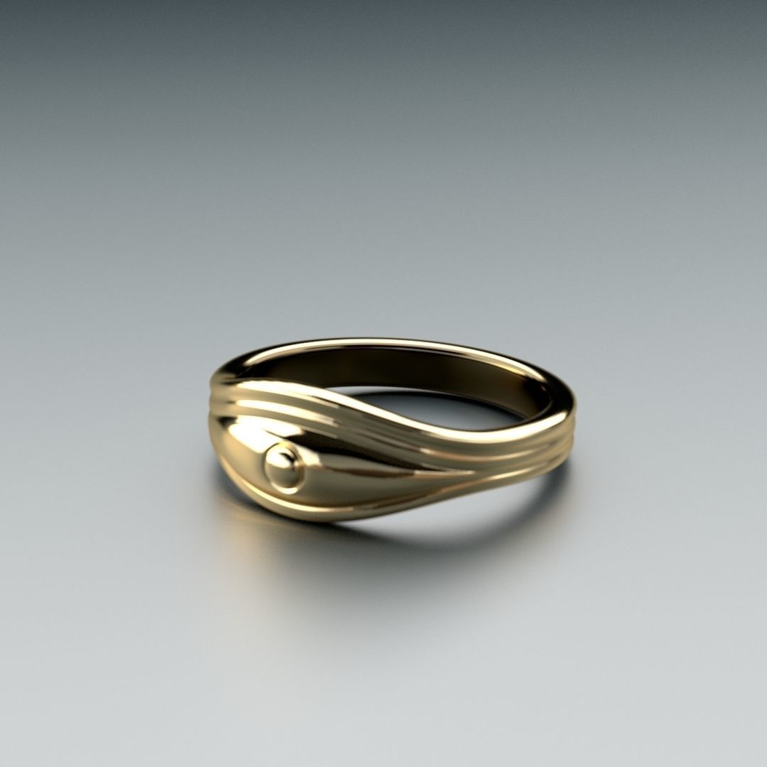 Eye of Ra - Printable Ring 3D print model_2