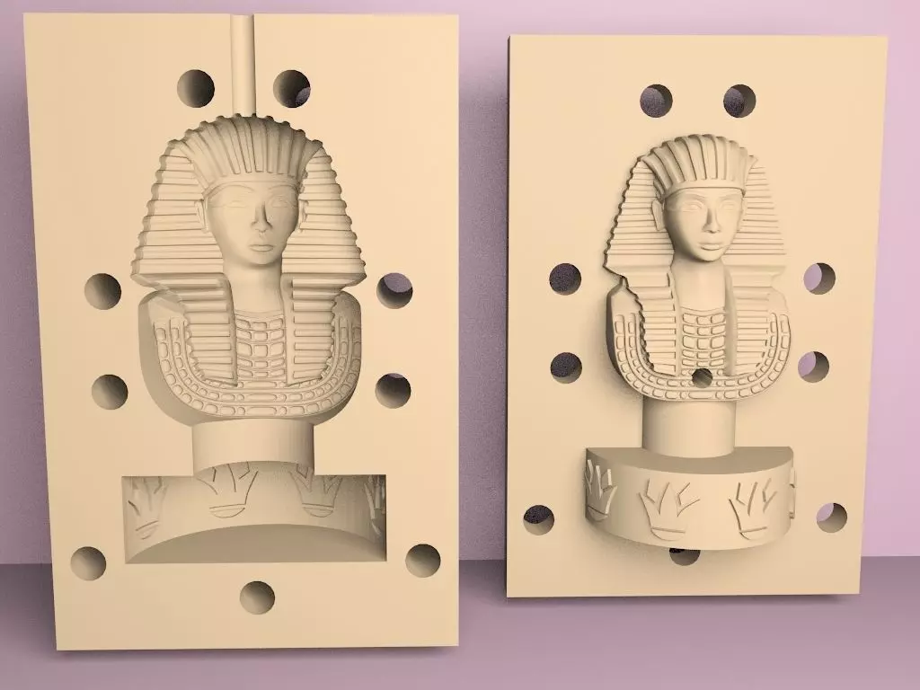 king tutankhamun mold 3D print model_0