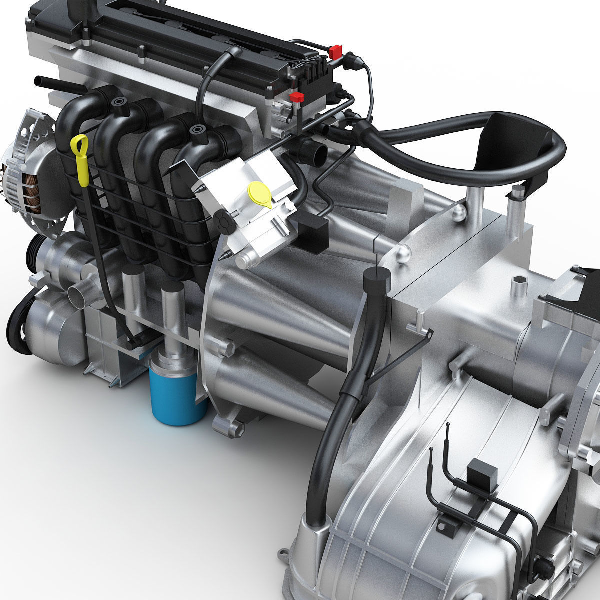 Car Engine 3D model_7
