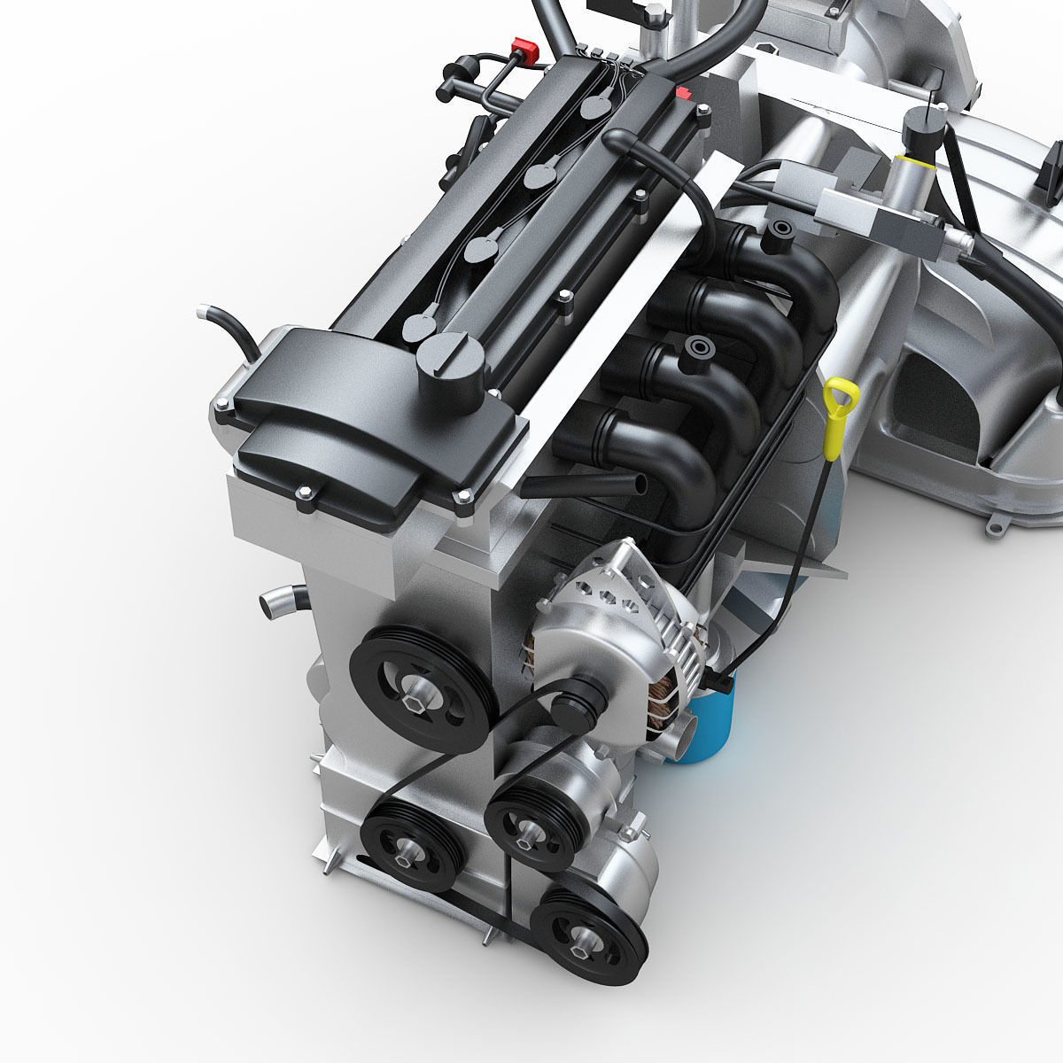 Car Engine 3D model_6