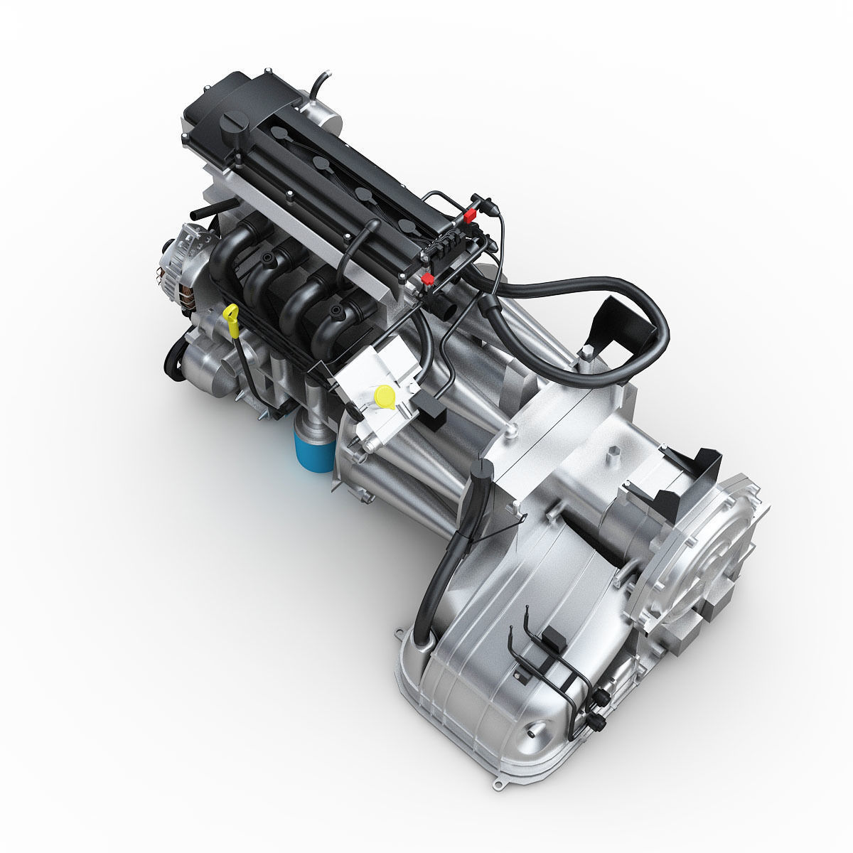Car Engine 3D model_4