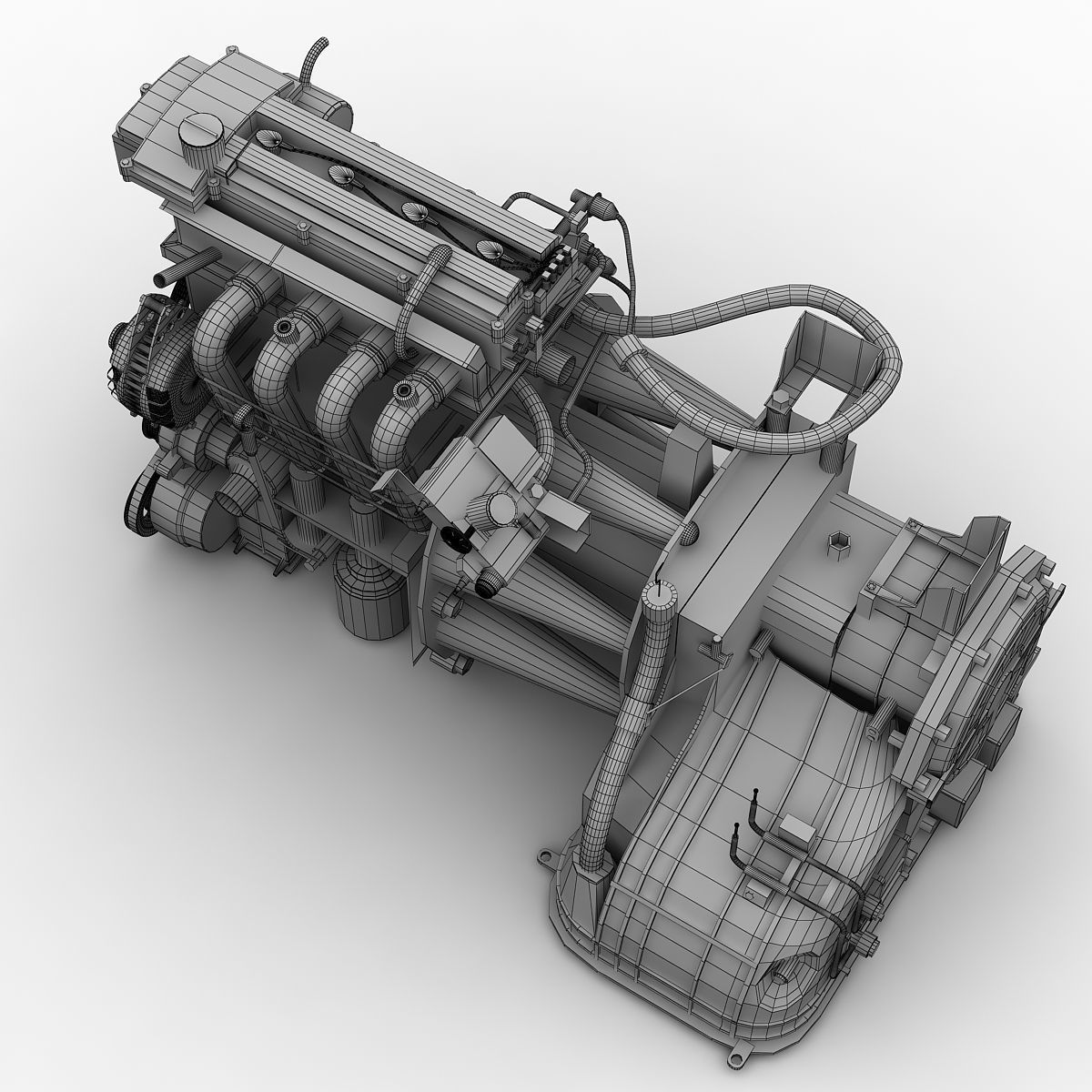Car Engine 3D model_18